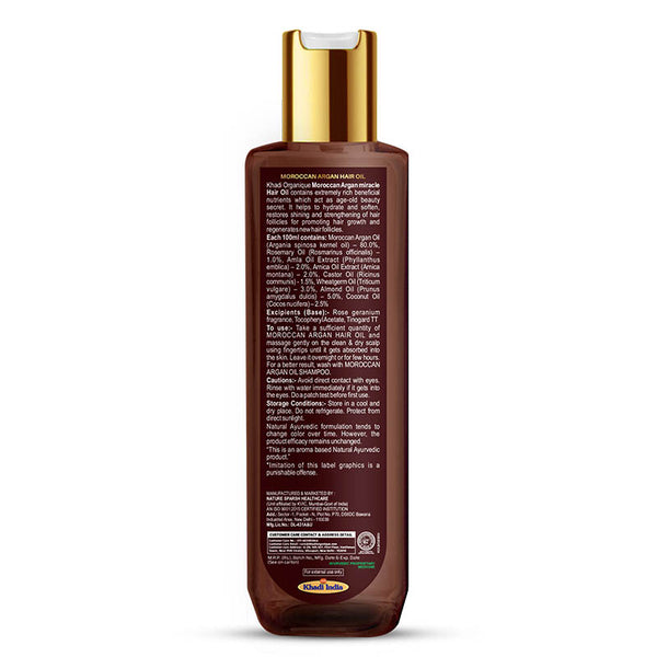 Khadi Organique Moroccan Argan Hair Oil-200ML