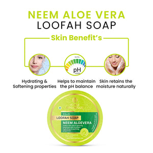 Khadi Organique Neem Aloe Vera Loofah Soap