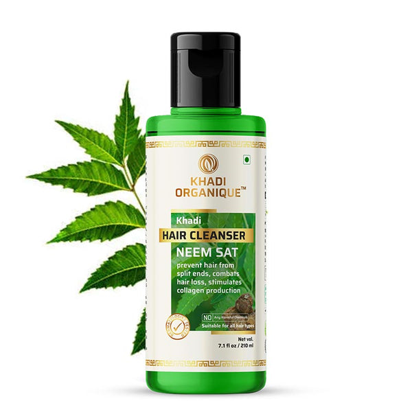 Khadi Organique Neem Sat Hair Cleanser (Shampoo) - 210ml
