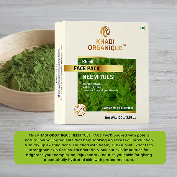 Khadi Organique Neem Tulsi Face Pack