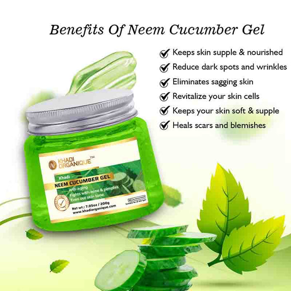 Khadi Organique Neem Cucumber Gel