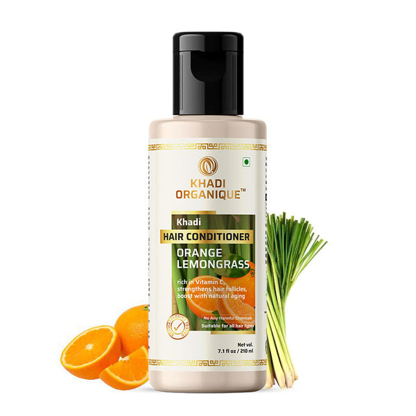 Khadi Organique Orange & Lemongrass Hair Conditioner - 210ml