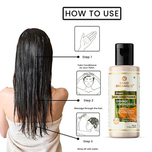 Khadi Organique Orange & Lemongrass Hair Conditioner - 210ml