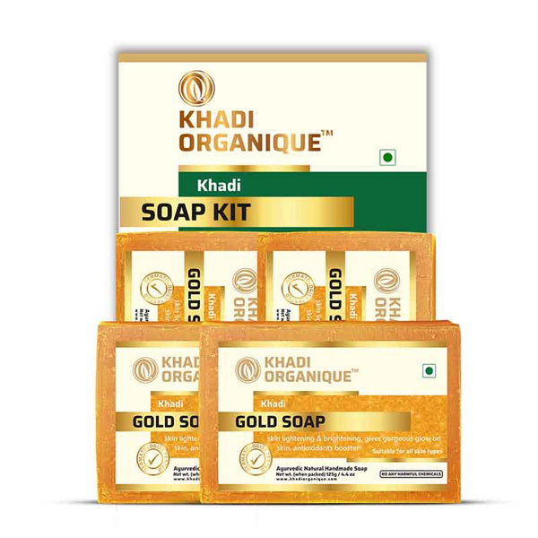 Khadi Organique Gold Soap Combo Kit