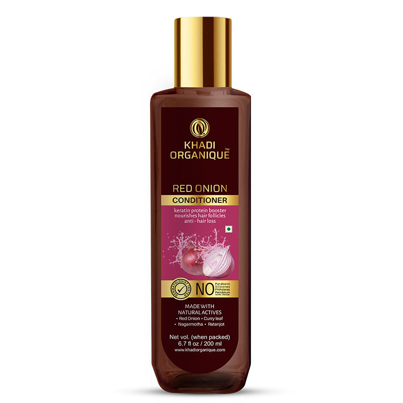 Khadi Organique Red Onion Hair Conditioner - SLS And Paraben Free-200 ml