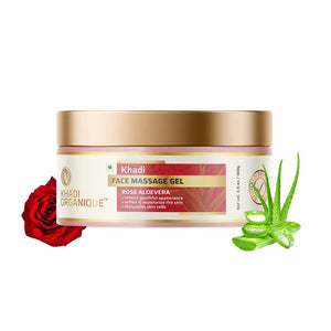 Khadi Organique Rose Aloevera Face Massage Gel