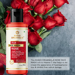 Khadi Organique Rose Face Wash