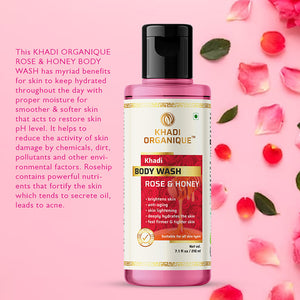 Khadi Organique Rose & Honey Body Wash