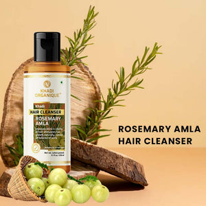 Khadi Organique Rosemary Amla Hair Cleanser (Shampoo) -210 ml