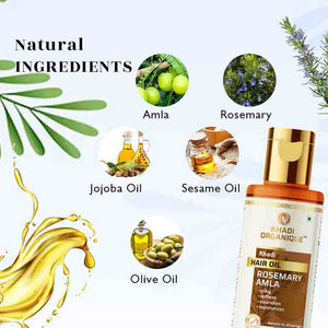 Khadi Organique Rosemary Amla Hair Oil -210ml