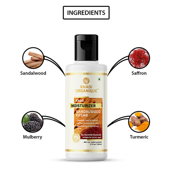 Khadi Organique Sandalwood Kesar Moisturizer