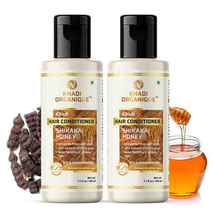 Khadi Organique Shikakai & Honey Hair Conditioner SLS Free - Pack of 2