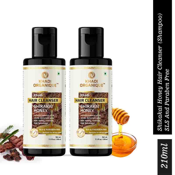 Khadi Organique Shikakai and Honey Cleanser - pack of 2