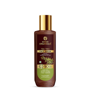 Khadi Organique Tea Tree Face Wash - SLS And Paraben Free-100 ml