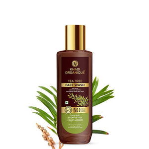 Khadi Organique Tea Tree Face Wash - SLS And Paraben Free-100 ml