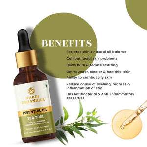 Khadi Organique Tea Tree Essential Oil - 15 ml