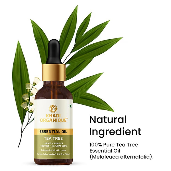 Khadi Organique Tea Tree Essential Oil - 15 ml