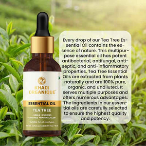 Khadi Organique Tea Tree Essential Oil - 15 ml
