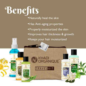 Khadi Organique All in one Travel Kit for Women & Men with Hand Sanitizer spray