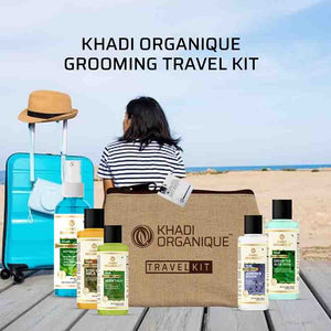 Khadi Organique All in one Travel Kit for Women & Men with Hand Sanitizer spray