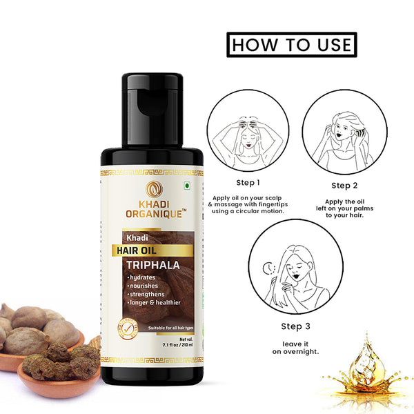 Khadi Organique Triphala Hair Oil -210ml