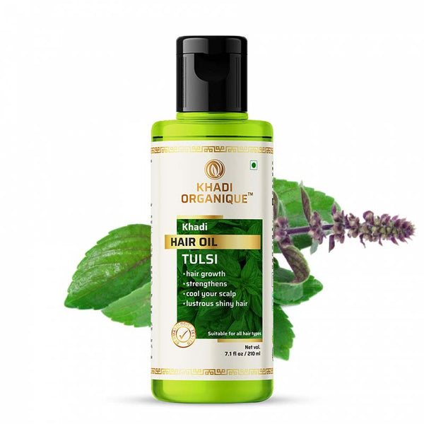 Khadi Organique Tulsi Hair Oil -210ml