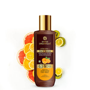 Khadi Organique Vitamin C Face Wash- SLS And Paraben Free-100 ml