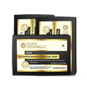 ACTIVATED BAMBOO CHARCOAL SOAP (Pack Of 3)