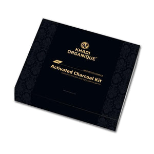 Khadi Organique Activated Charcoal Face Wash, Scrub & Peel Off Mask Gift Kit