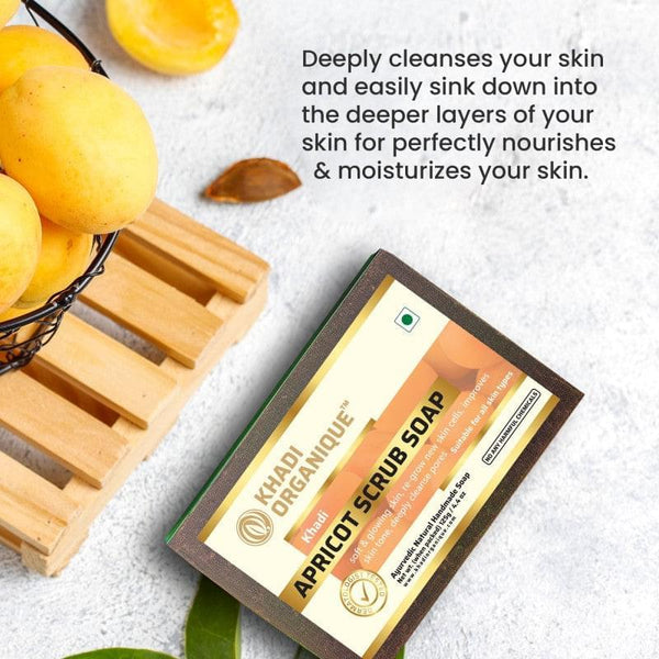 Khadi Organique Apricot Scrub Soap Combo Kit