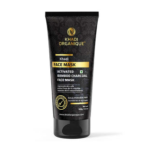 Khadi Organique Activated Bamboo Charcoal Face Mask - SLS And Paraben Free