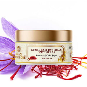 Khadi Organique Kumkumadi Day Cream With SPF 30 For Natural Skin Brightening - 50GM