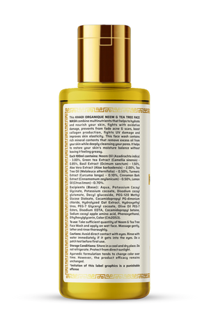 Khadi Organique Neem & Tea Tree Face Wash (SLS & Paraben Free)-210 ml