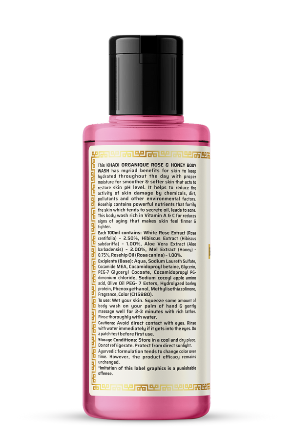 Khadi Organique Rose & Honey Body Wash