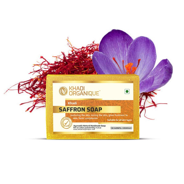 Khadi Organique Saffron Soap (Pack Of 3)