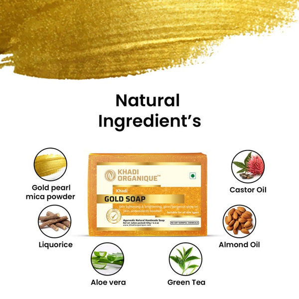 Khadi Organique Gold Soap Combo Kit
