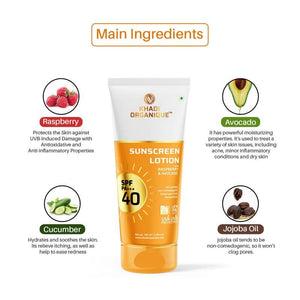 Khadi Organique Sunscreen Lotion SPF 40 - khadiorganique