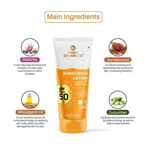 Khadi Organique Sunscreen Lotion SPF 50 - khadiorganique