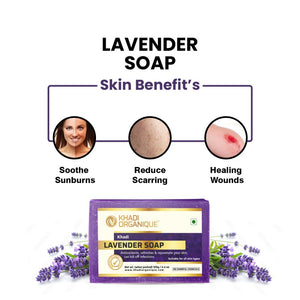 Khadi Organique Lavender Soap Combo Kit