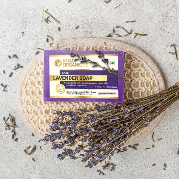 Khadi Organique Lavender Soap Combo Kit