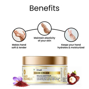 Milk & Saffron Hand Cream - khadiorganique