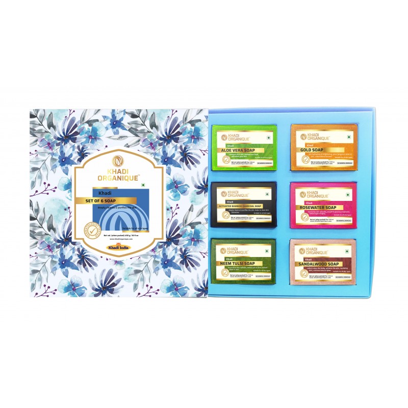 Khadi Organique Soap Kit (Set Of 6)