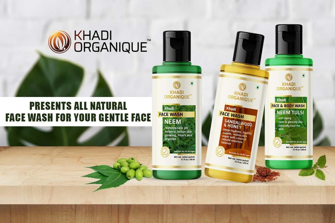 KHADI ORGANIQUE PRESENTS ALL NATURAL FACE WASH FOR YOUR GENTLE FACE - khadiorganique
