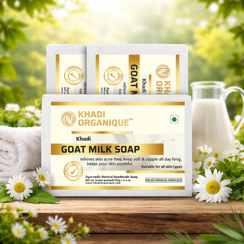 Goat Milk Soap Benefits | Khadi Organique Natural Ayurvedic Soap