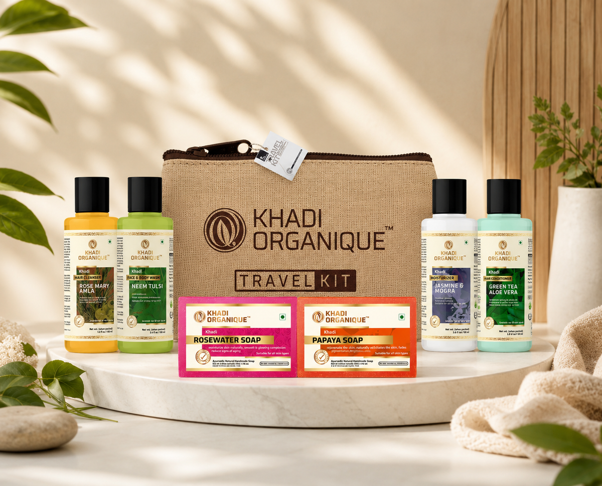 Khadi Organique Travel Kit Online for Men in India