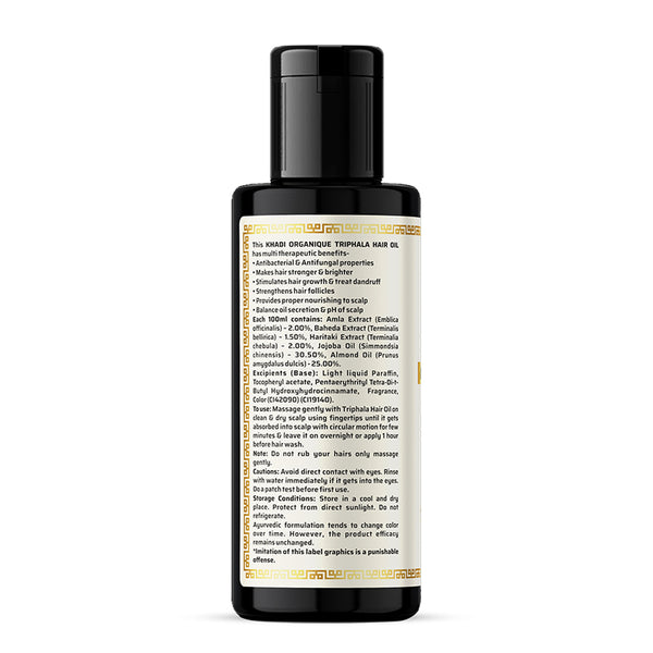 Khadi Organique Triphala Hair Oil -210ml
