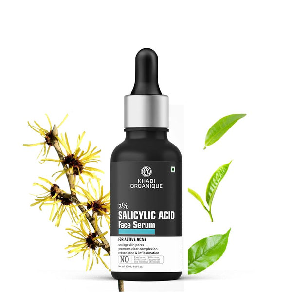 Khadi Organique Salicylic Acid 2% + Hyaluronic Acid 1% Clarifying Face Serum-30 ml