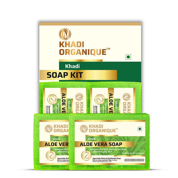 Khadi Organique Aloe Vera Soap Combo Kit