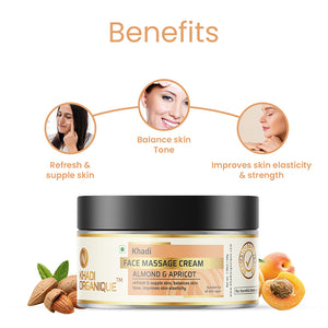 Khadi Organique Almond & Apricot Face Massage Cream