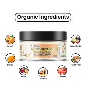Khadi Organique Almond & Apricot Face Massage Cream